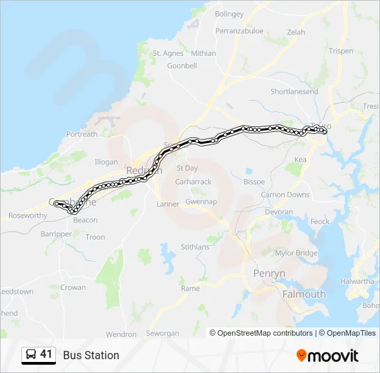 41 Route: Schedules, Stops & Maps - Bus Station (Updated)