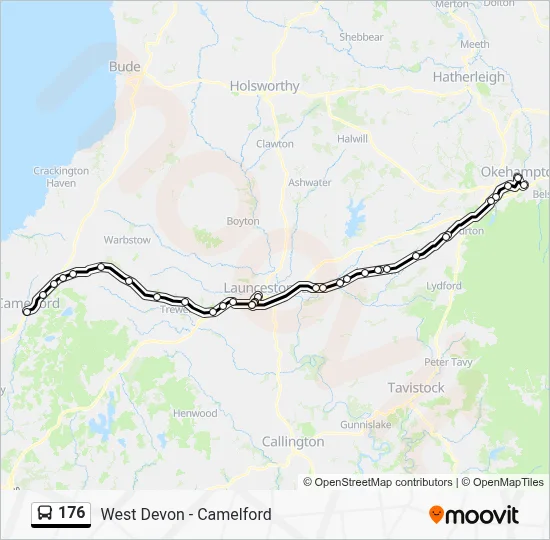 176 Route: Schedules, Stops & Maps - Camelford Post Office (Updated)