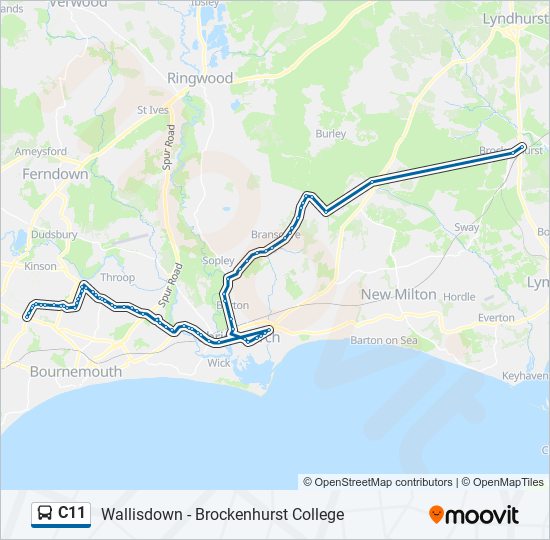 C11 bus Line Map