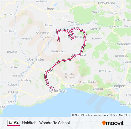 A2 bus Line Map