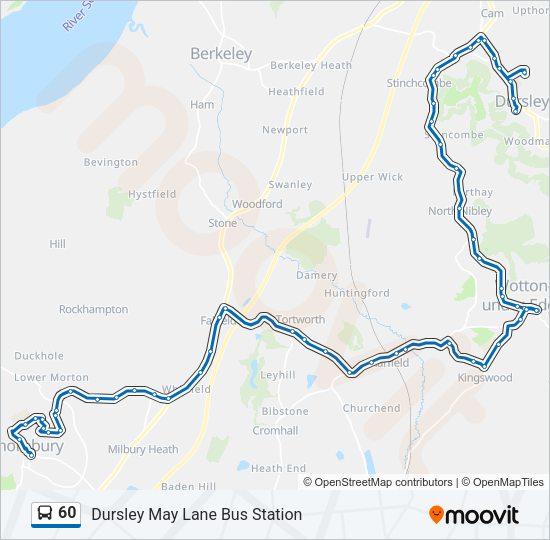 60 Bus Line Map