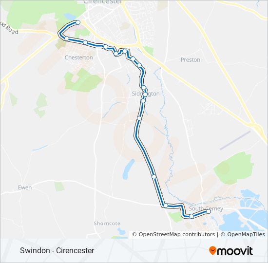 Bus 51 Route Map 51 Route: Schedules, Stops & Maps - South Cerney (Updated)