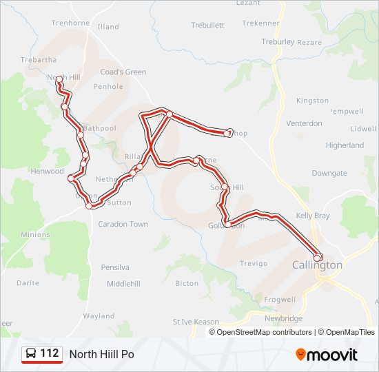 112 Bus Line Map