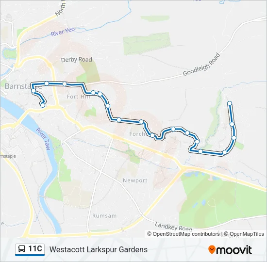 11C Bus Line Map