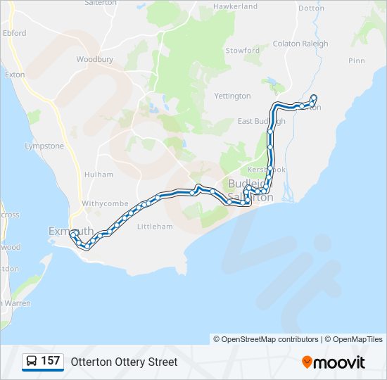 157 Bus Line Map