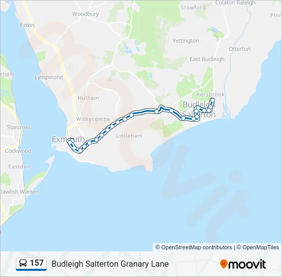 157 Bus Line Map