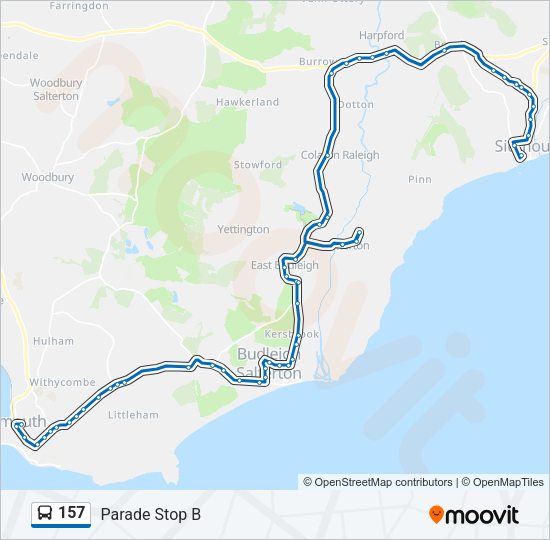 157 Bus Line Map