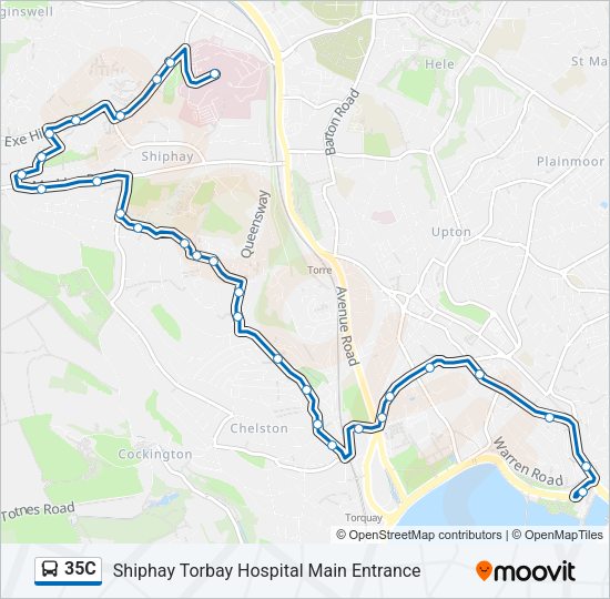 35C Bus Line Map