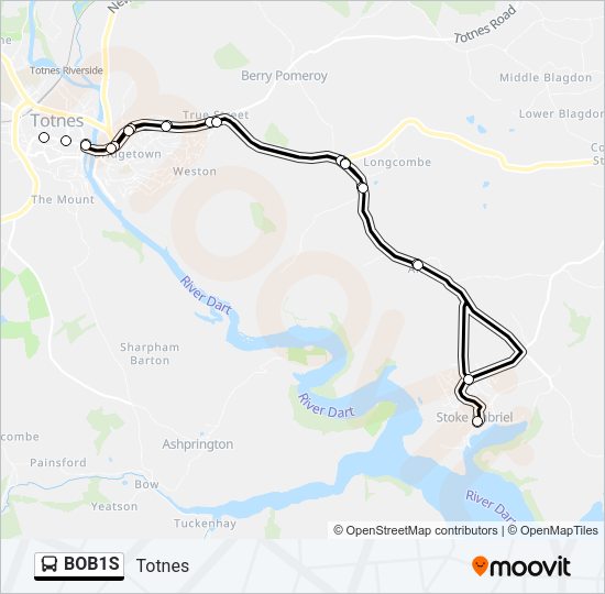 BOB1S Bus Line Map