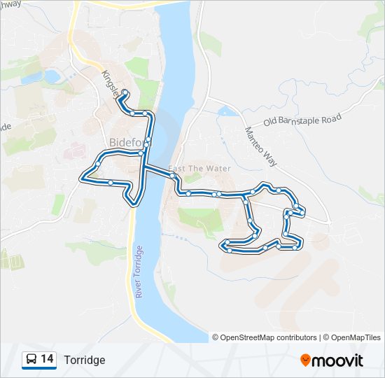 14 Bus Line Map