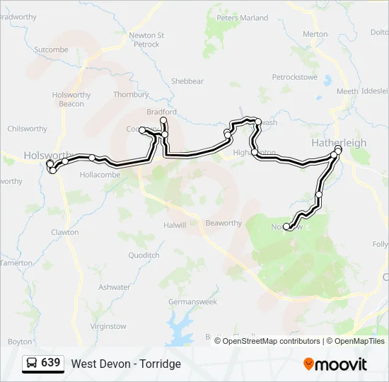 639 Bus Line Map