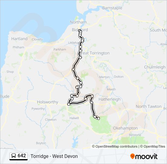 642 Bus Line Map