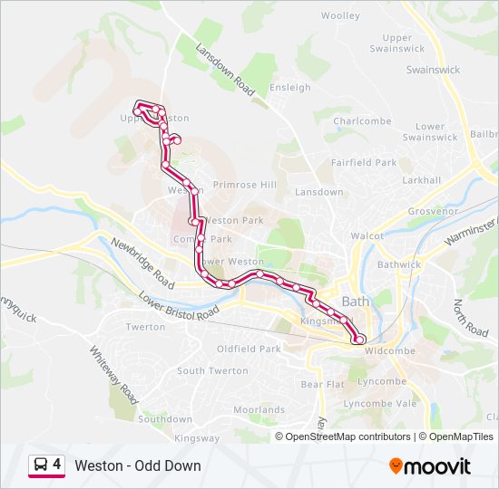 4 bus Line Map