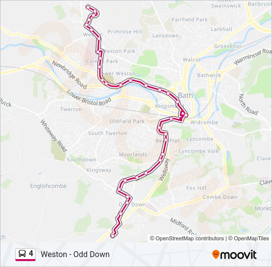 4 Bus Line Map