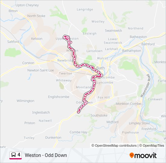 4 Bus Line Map