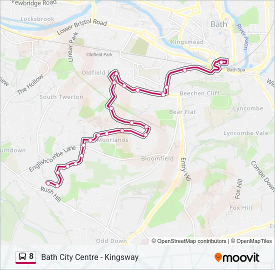 8 Bus Line Map