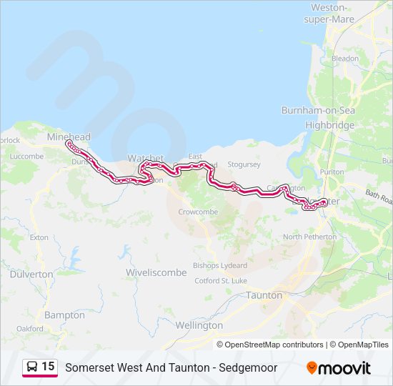 15 Bus Line Map