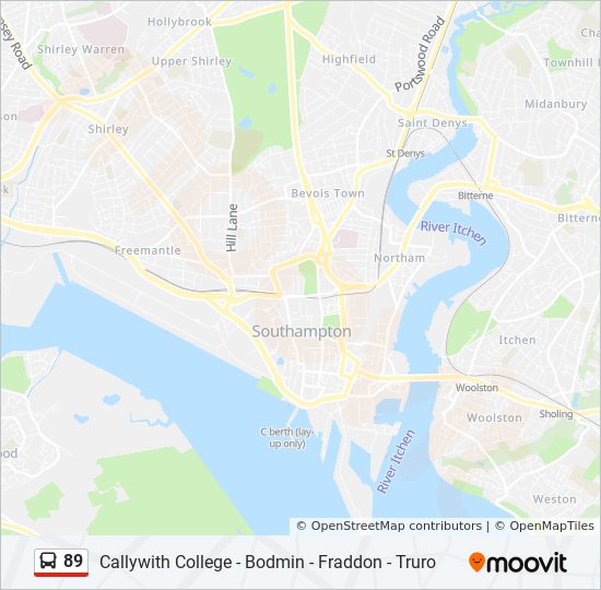 Bus 89 Route Map 89 Route: Schedules, Stops & Maps - Bodmin (Updated)