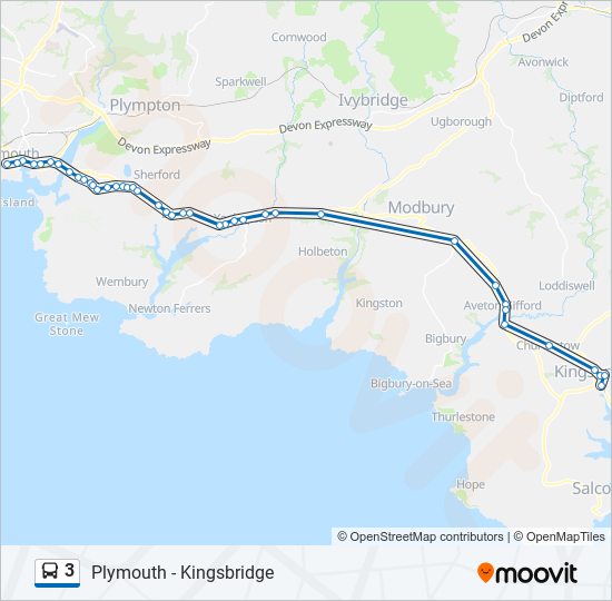 3 Route: Schedules, Stops & Maps - Kingsbridge (Updated)