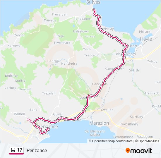 17 Route Schedules, Stops & Maps Penzance (Updated)