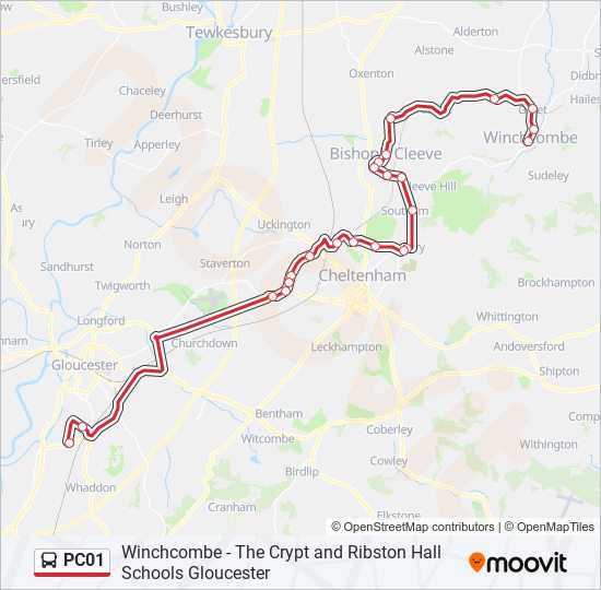 PC01 bus Line Map