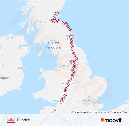 CROSSCOUNTRY Train Line Map