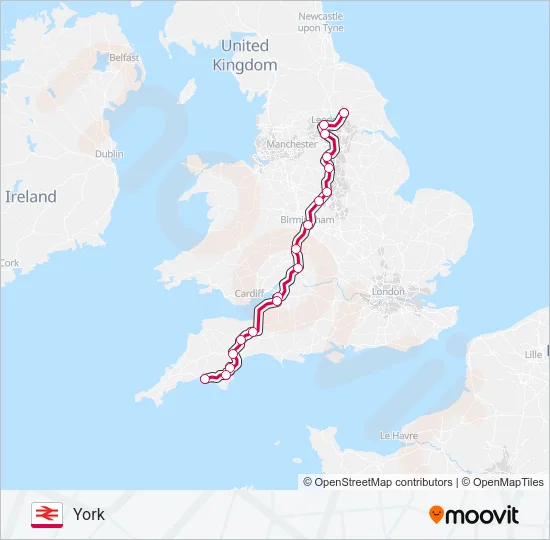 CROSSCOUNTRY Train Line Map