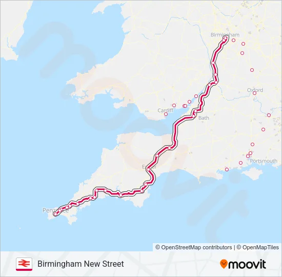 CROSSCOUNTRY Train Line Map