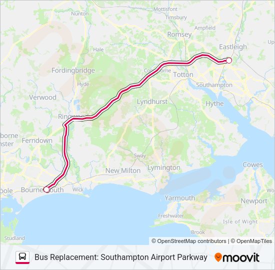 CROSSCOUNTRY Bus Line Map