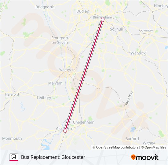 CROSSCOUNTRY Bus Line Map
