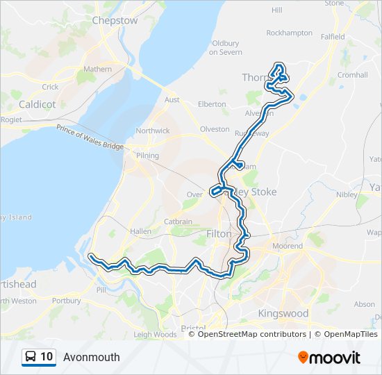 Cct Bus Schedule Route 10 10 Route: Schedules, Stops & Maps - Avonmouth (Updated)