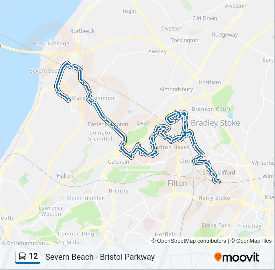 12 bus Line Map