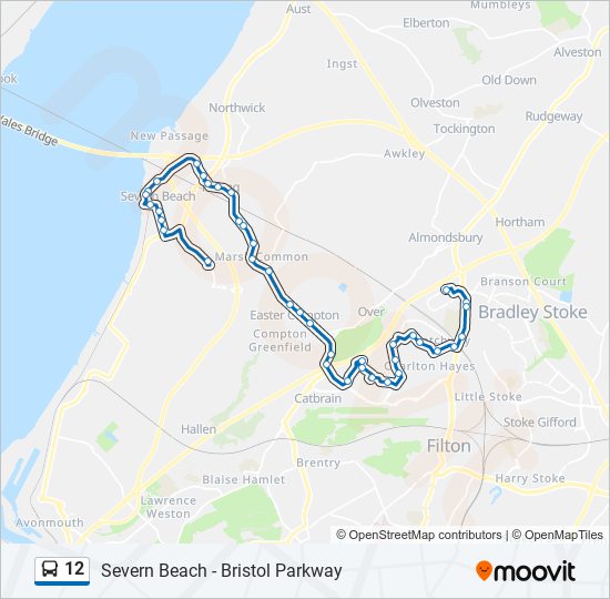 12 bus Line Map