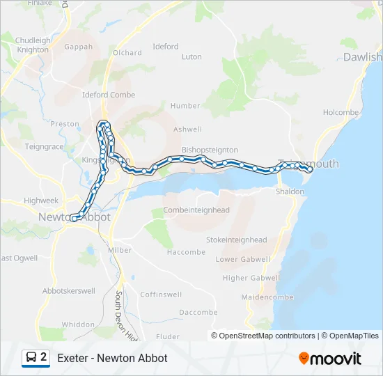 2 Bus Line Map