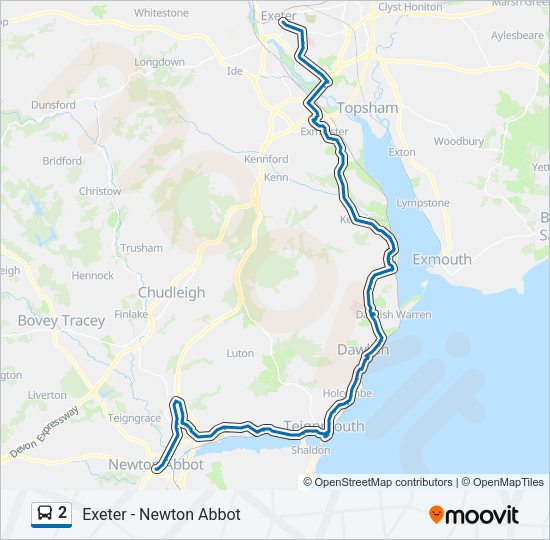 2 Bus Line Map