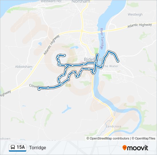 15A Bus Line Map