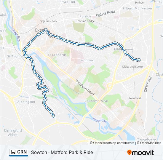 GRN Bus Line Map