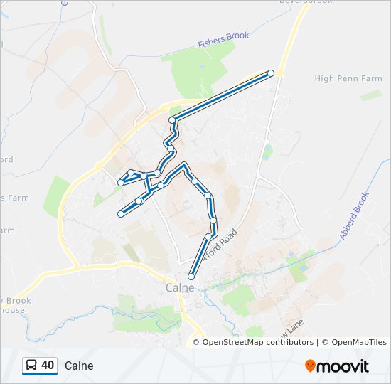 40 Route Schedules, Stops & Maps Calne (Updated)