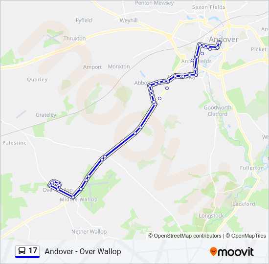 17 Bus Line Map