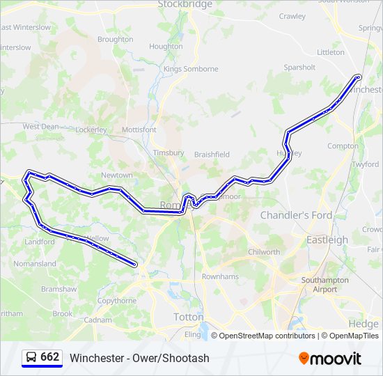 662 Bus Line Map