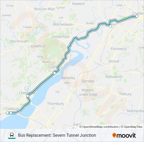 TRANSPORT FOR WALES Bus Line Map