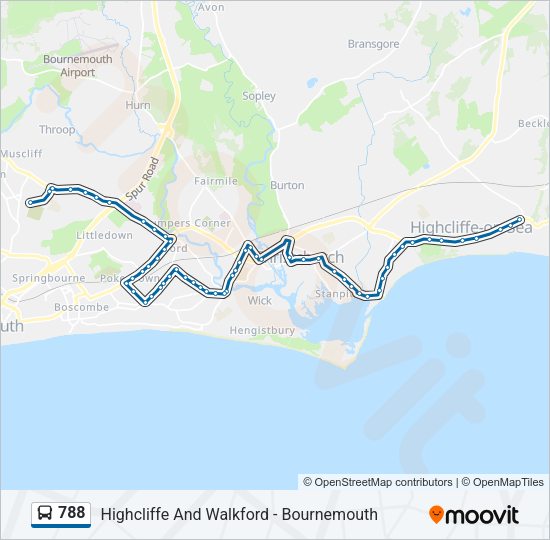 788 Bus Line Map