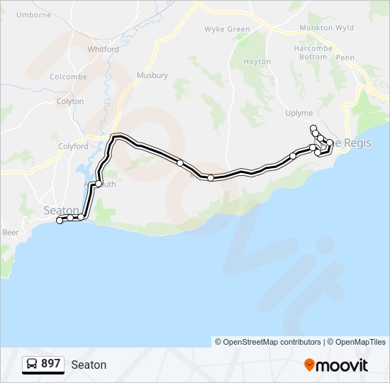897 Bus Line Map
