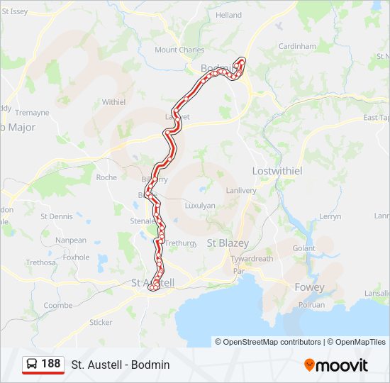 188 Bus Line Map
