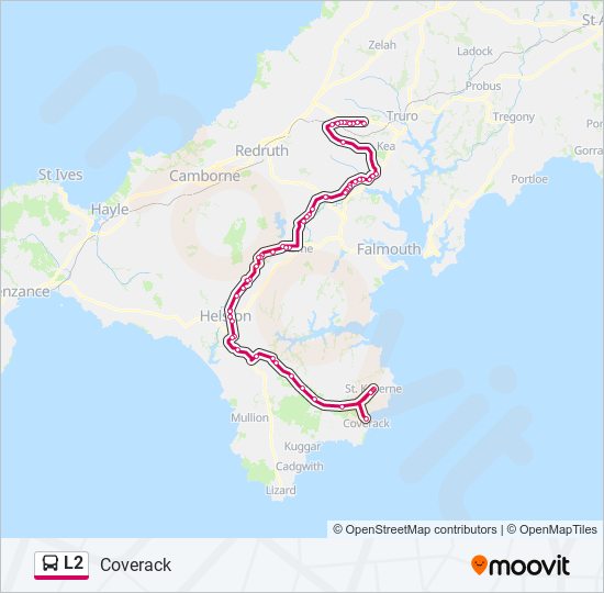 l2 Route: Schedules, Stops & Maps - Coverack (Updated)