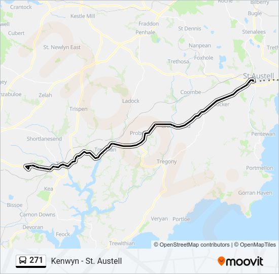 271 Bus Line Map