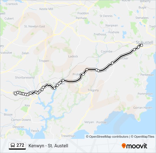 272 Bus Line Map