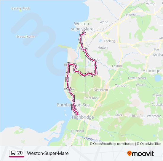 20-route-schedules-stops-maps-weston-super-mare-updated