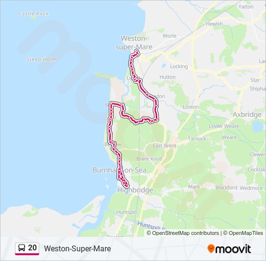 20 Route Schedules, Stops & Maps WestonSuperMare (Updated)