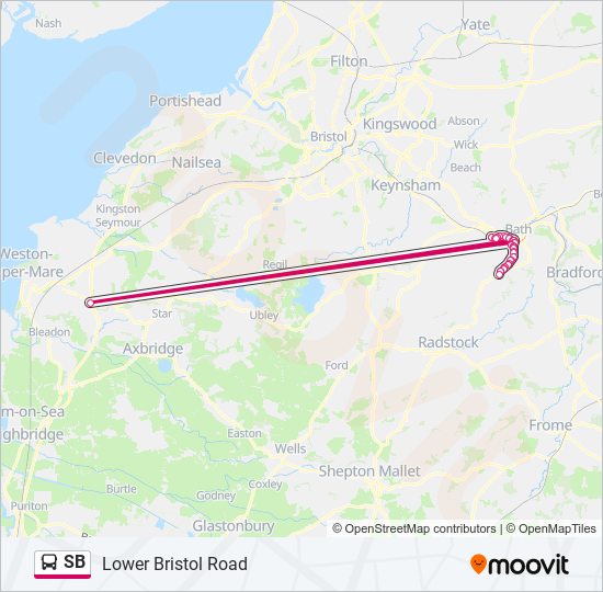 SB Bus Line Map